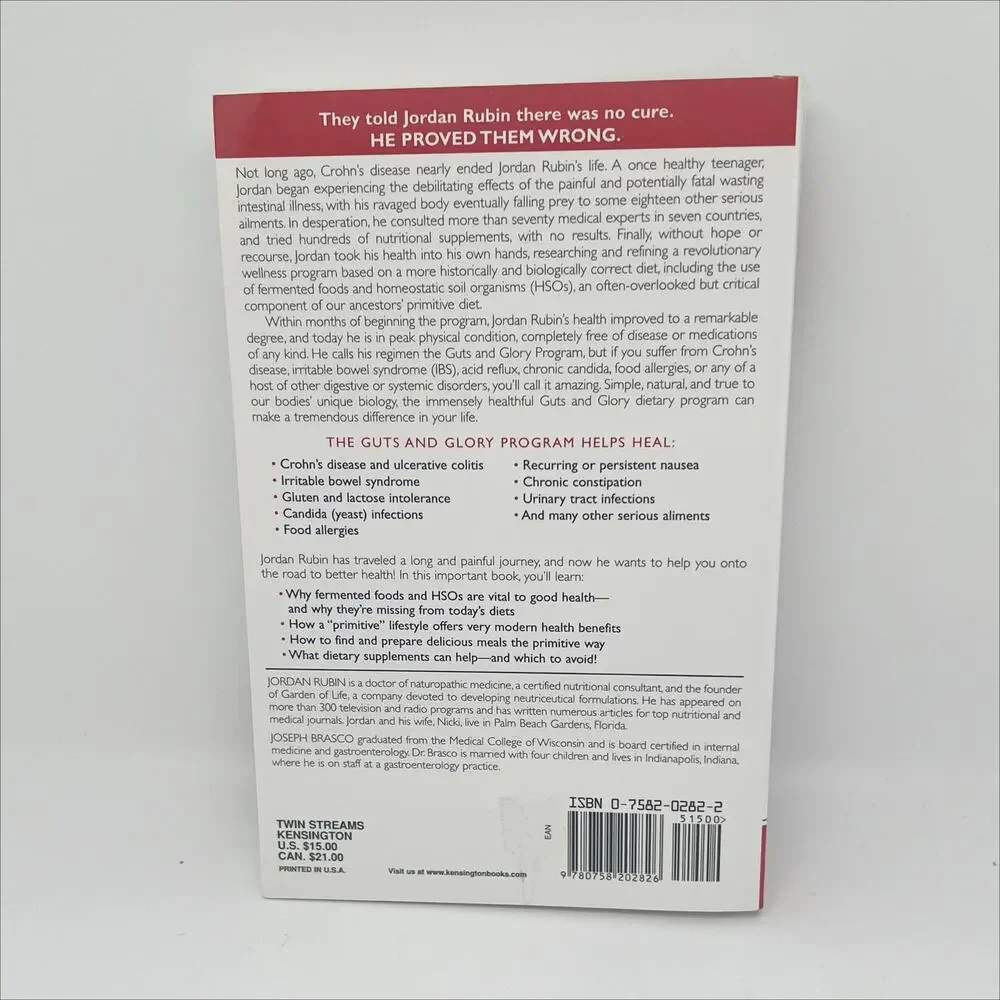 Restoring Your Digestive Health Book by Jordan Rubin & Joseph Brasco
